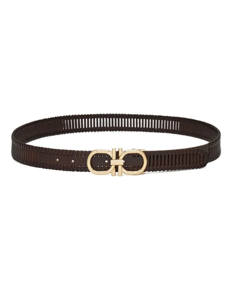 Ferragamo adjustable Gancini belt - Braun Braun