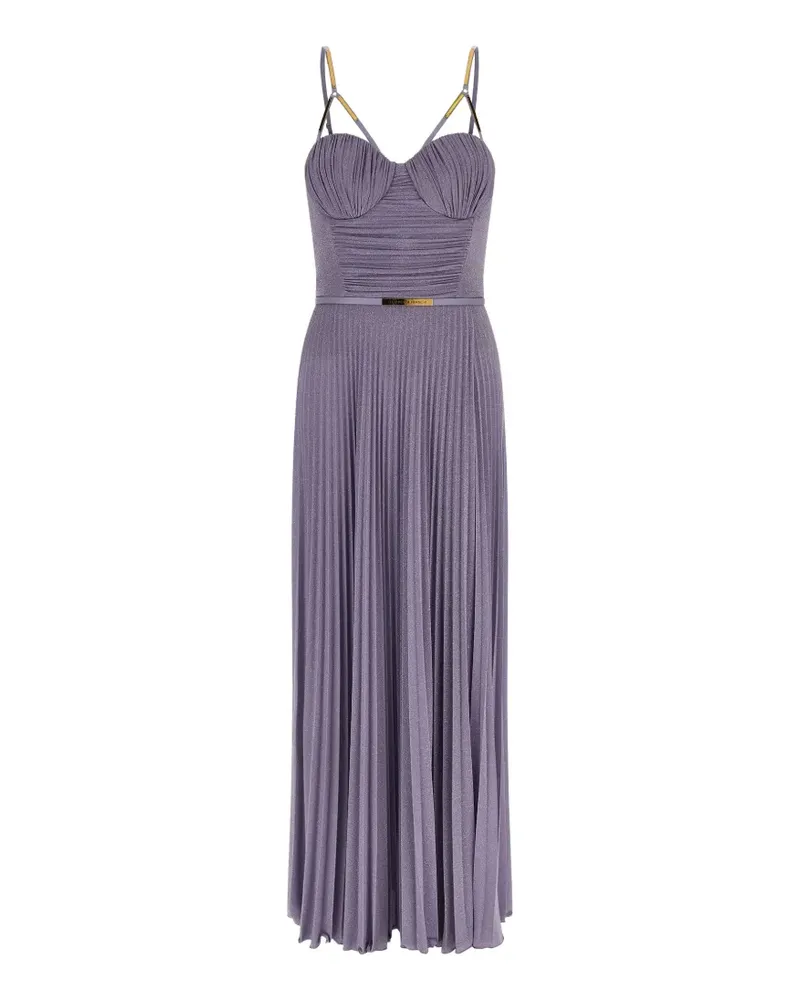 Elisabetta Franchi pleated maxi dress - Violett Violett