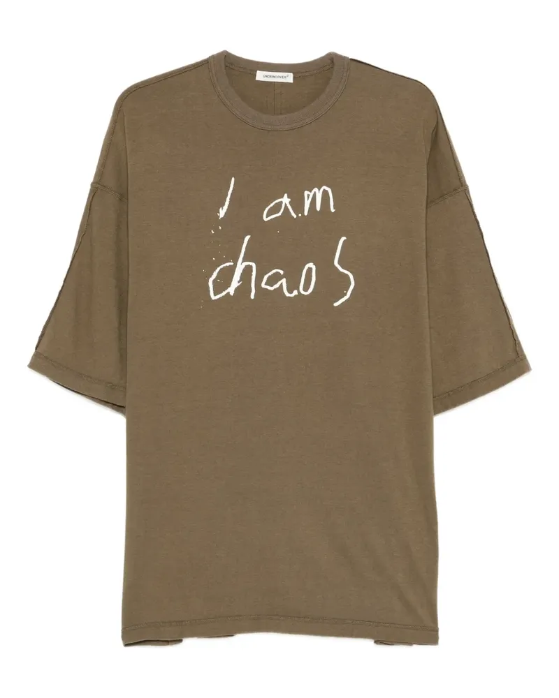 Undercover lettering-print T-shirt - Grün Grün