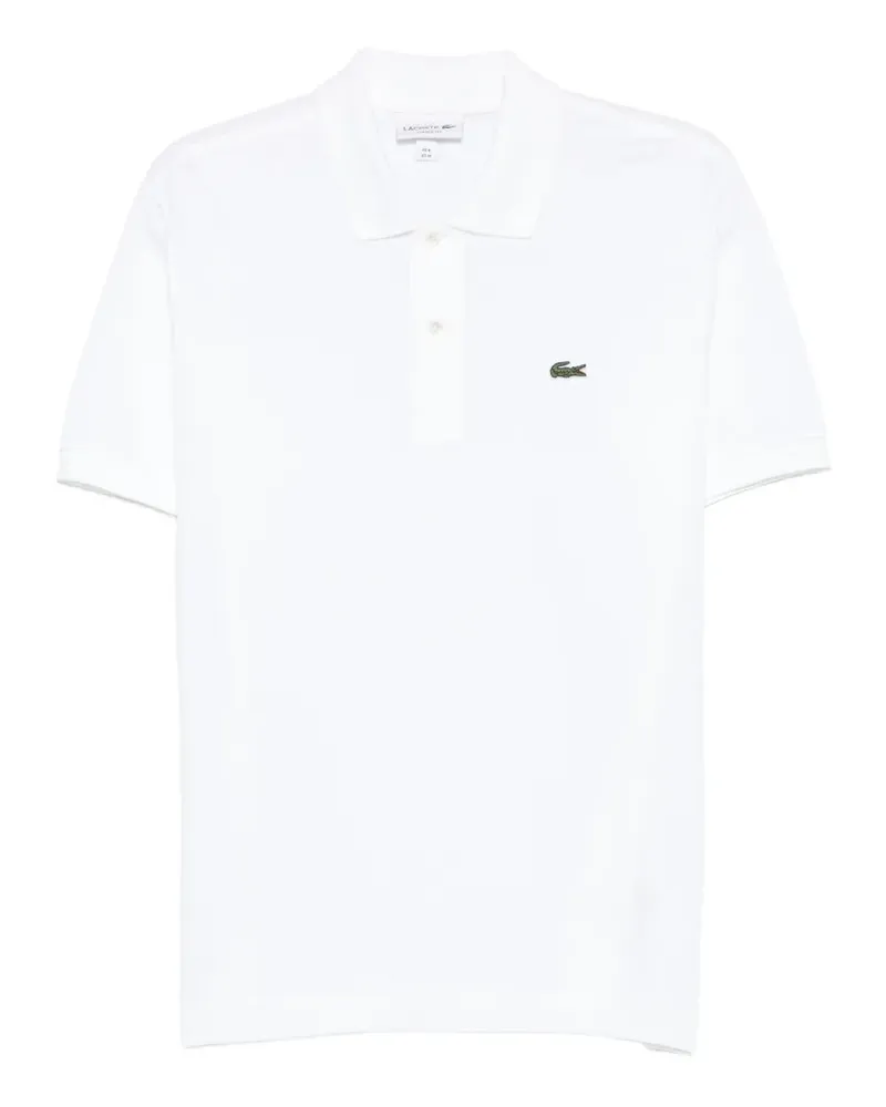 Lacoste logo-patch polo shirt - Weiß Weiß