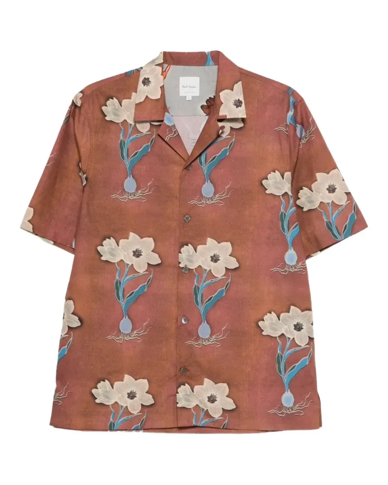 Paul Smith floral-print shirt - Orange Orange