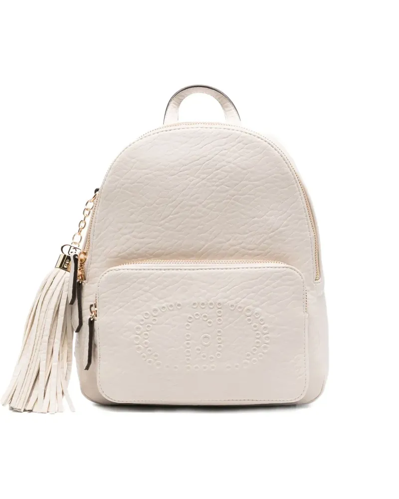 Liu Jo Rucksack mit Logo-Prägung - Weiß Weiß