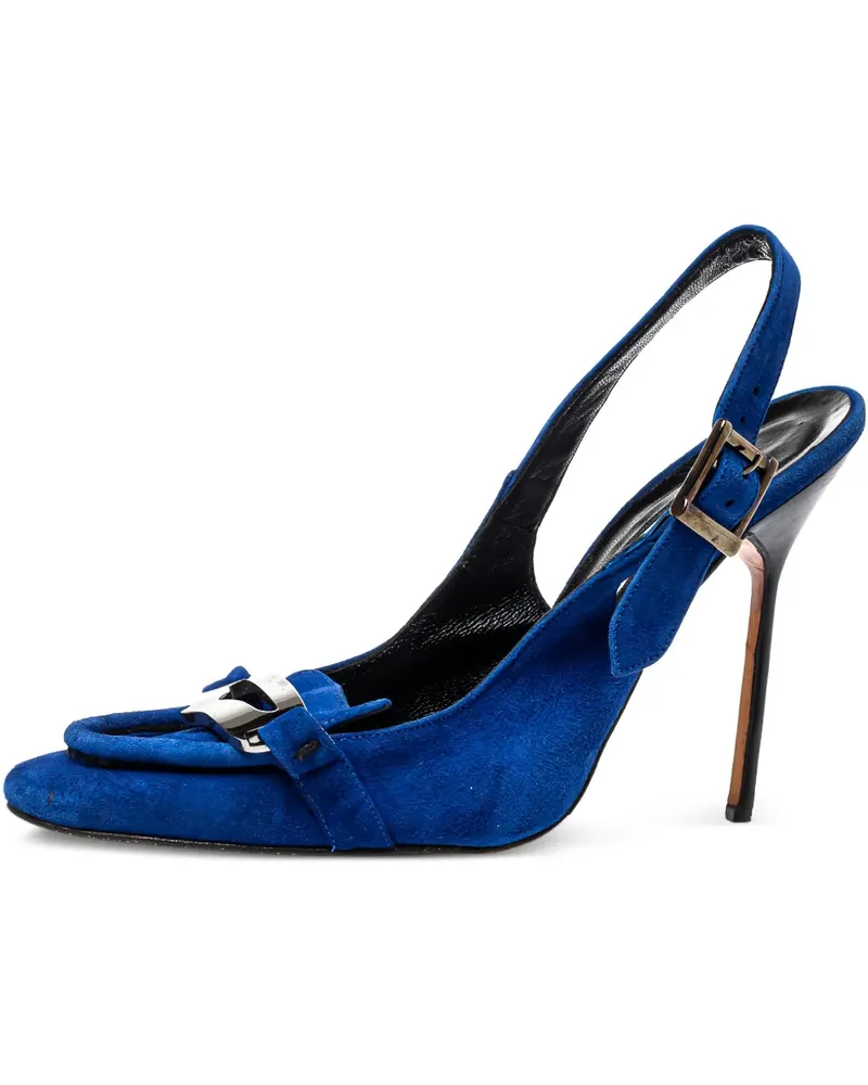 Manolo Blahnik Pre-owned Slingback-Pumps 120mm - Blau Blau