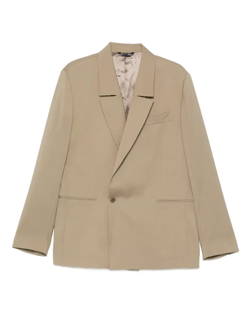Costumein notched-lapels single-button jacket - Braun Braun