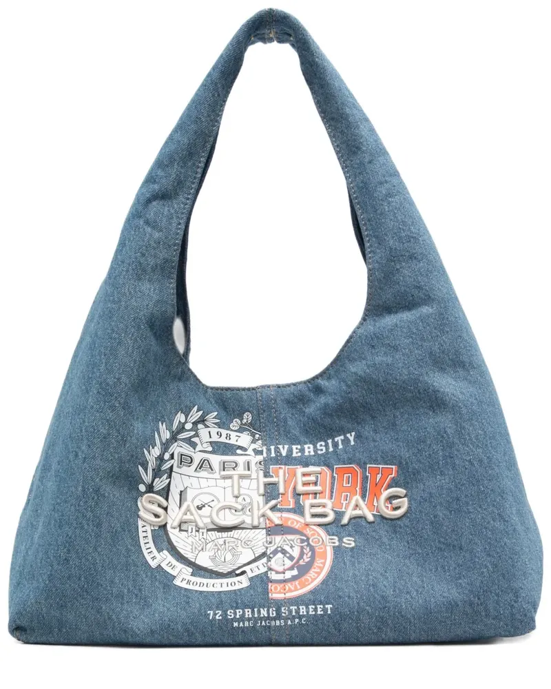 A.P.C. graphic-print tote bag - Blau Blau