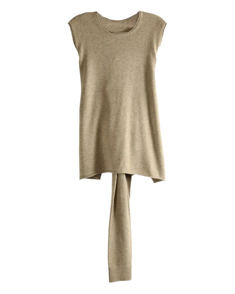 Uma Wang tied sleeveless tank top - Nude Nude