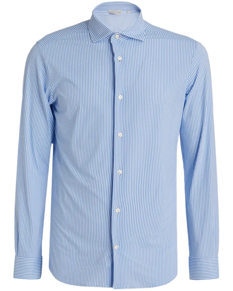 Brian Dales Gestreiftes Hemd Blau