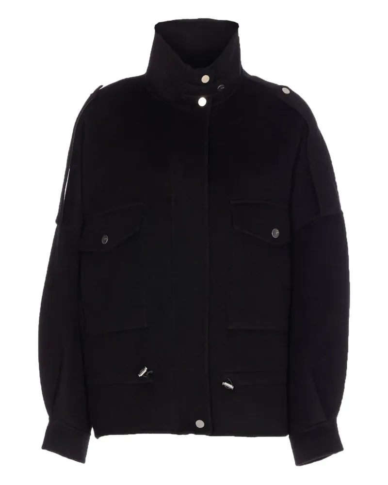 Pinko zip-up wool-blend jacket - Schwarz Schwarz