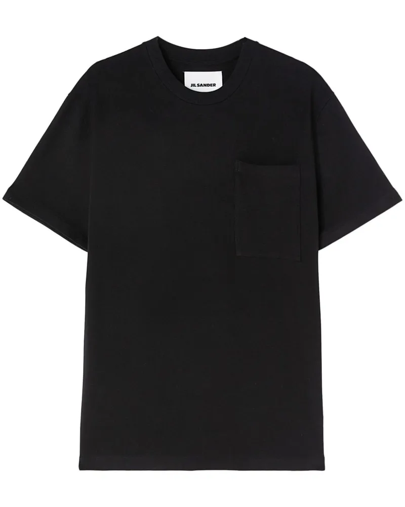 Jil Sander T-Shirt mit Rundhalsausschnitt - Schwarz Schwarz