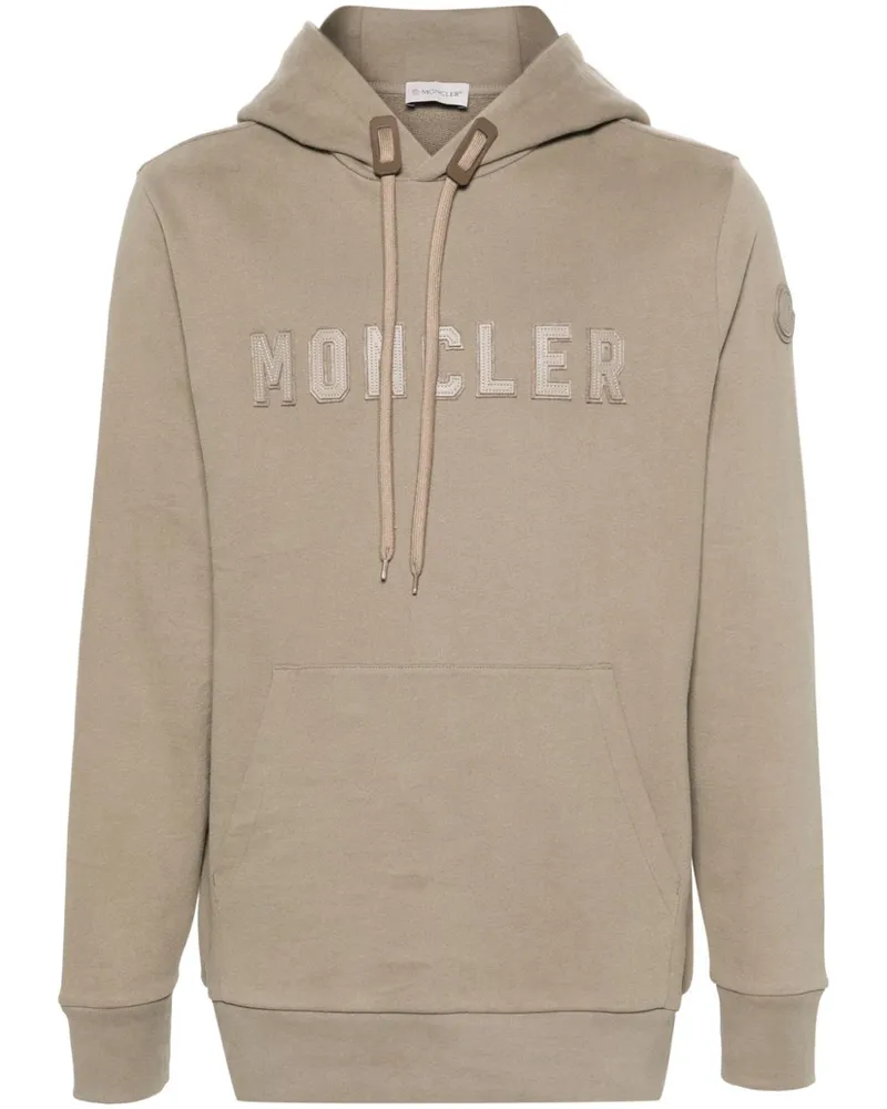 Moncler Hoodie mit Logo-Patch - Grau Grau
