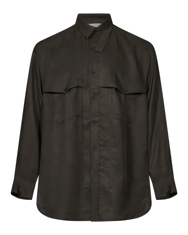 Yohji Yamamoto Hemd aus Twill - Grün Grün
