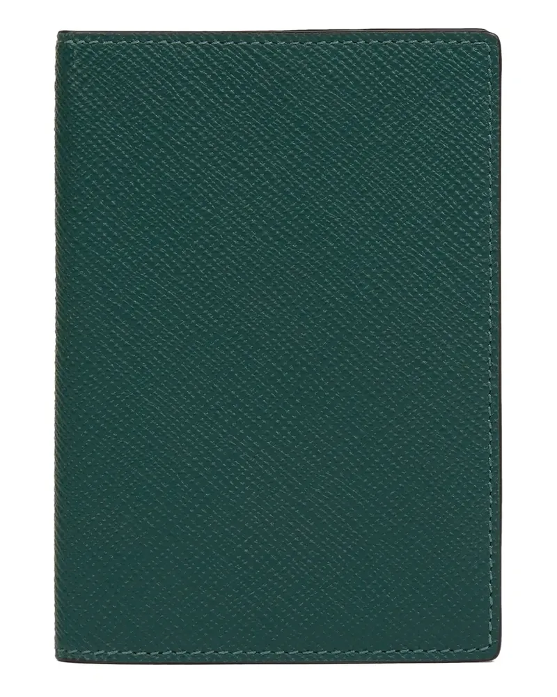 Smythson Pass-Etui mit Klappe - Grün Grün
