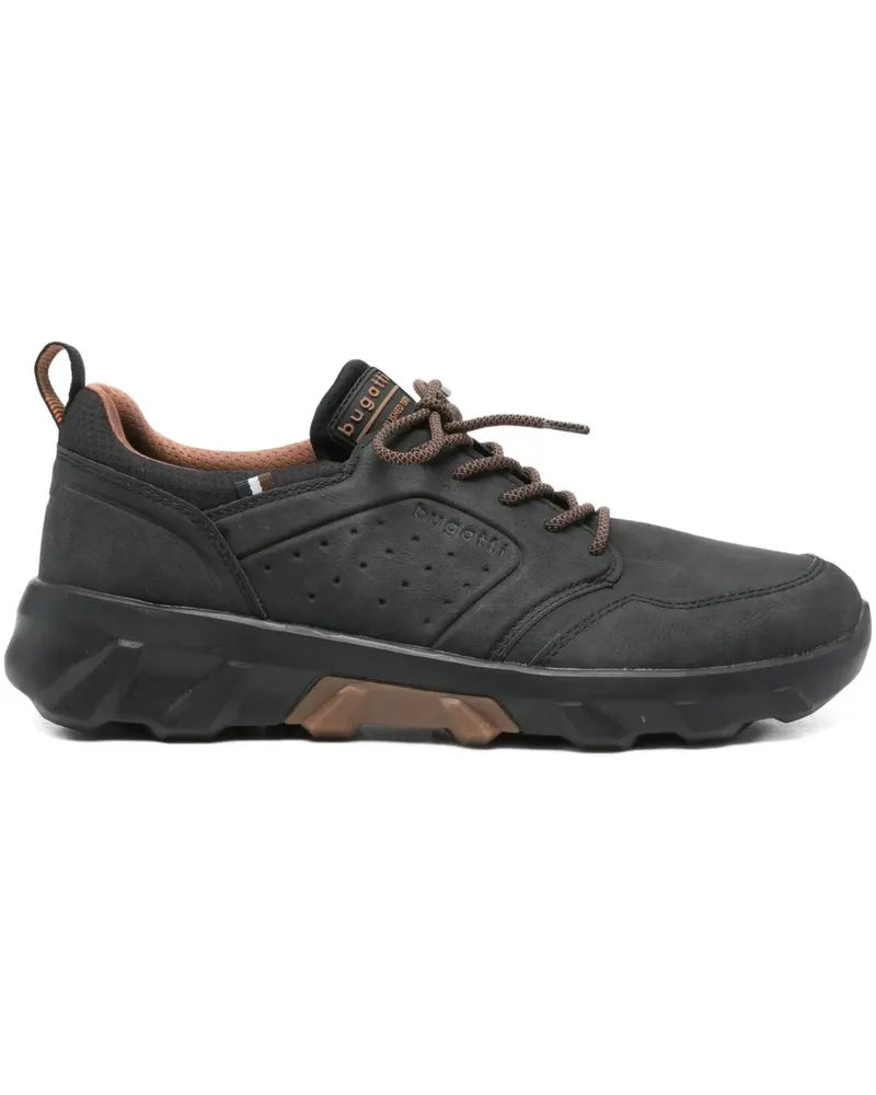 Bugatti Leisure Sneakers mit perforiertem Detail - Schwarz Schwarz