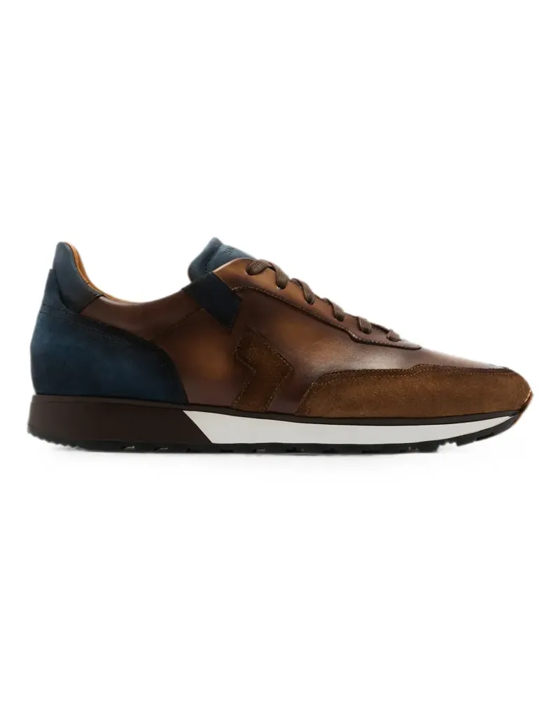 Magnanni panelled leather sneakers - Braun Braun