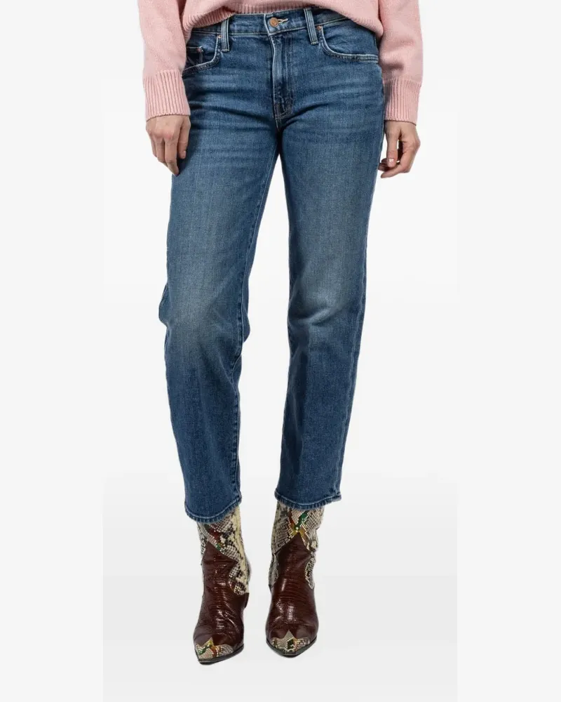Mother Rambler cropped jeans - Blau Blau