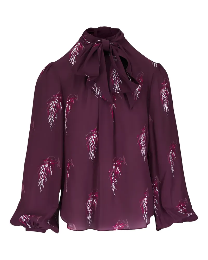 Adam Lippes Joan Bluse mit Blumen-Print - Rot Rot