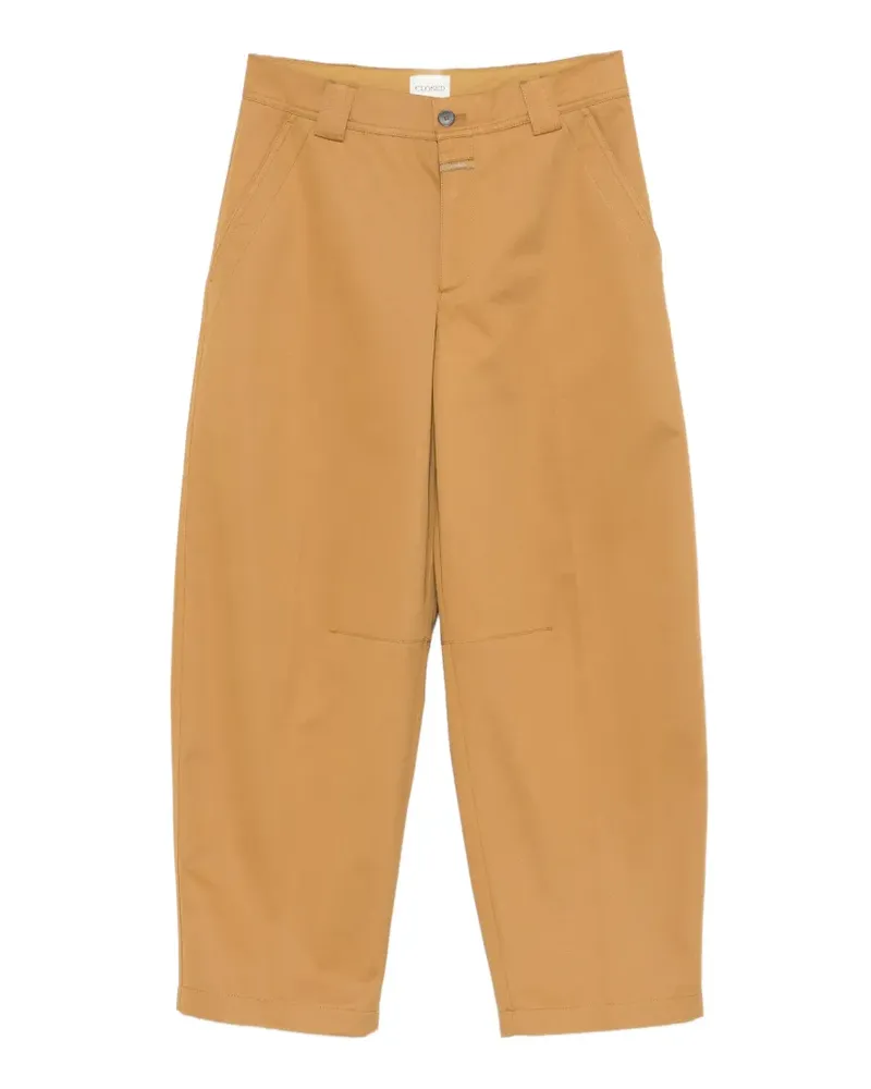 Closed Romi diagonal-pockets trousers - Nude Nude