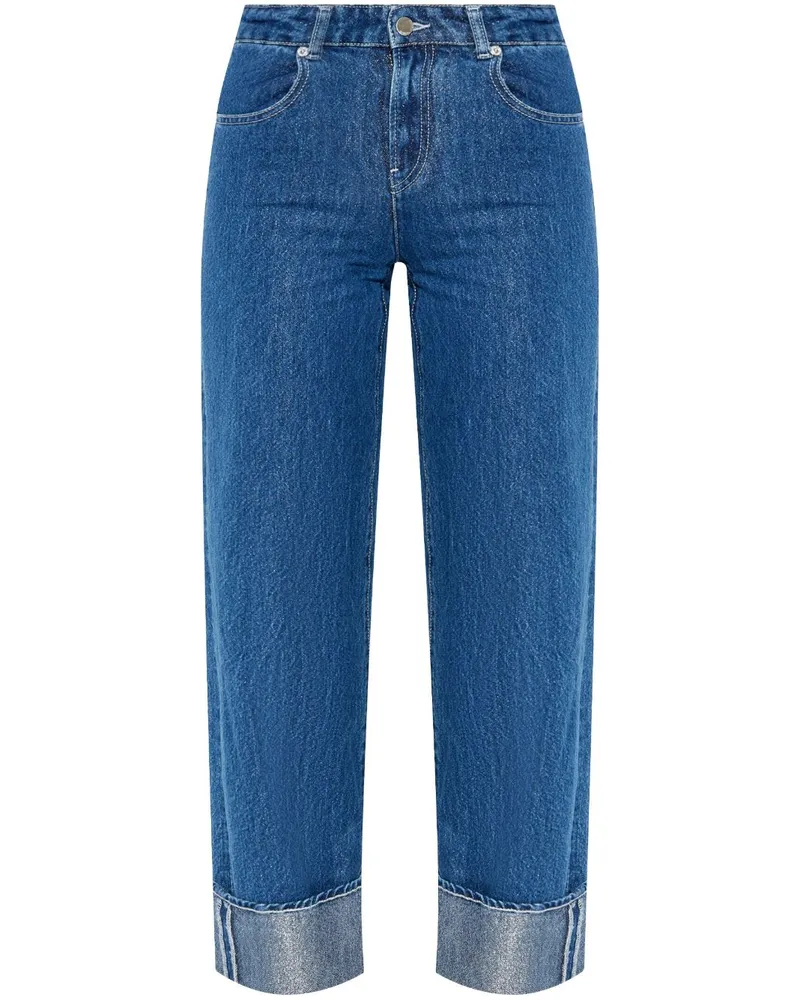 Emporio Armani Cropped-Jeans - Blau Blau