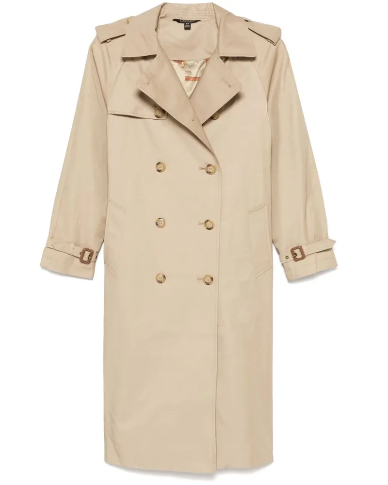 Ralph Lauren Zweireihiger Trenchcoat - Braun Braun