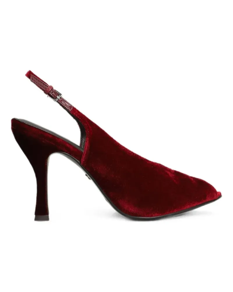 Lola Cruz Gabriette 95 velvet pumps - Rot Rot