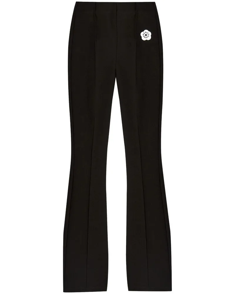 Kenzo Boke Flower 2.0 Schlaghose mit Stickerei - Schwarz Schwarz