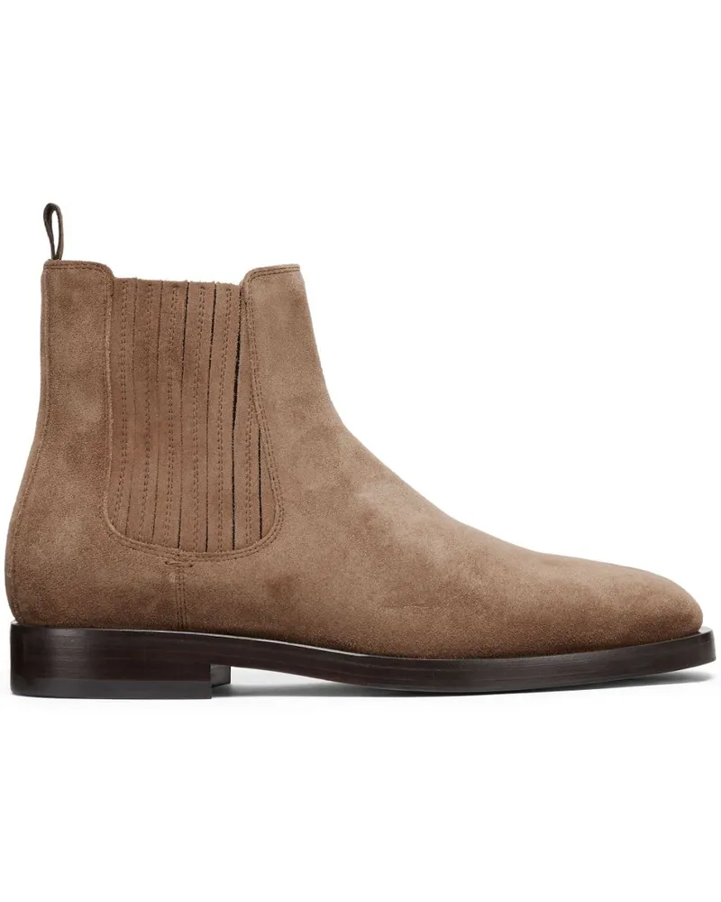 Brunello Cucinelli Chelsea-Boots aus Wildleder Braun