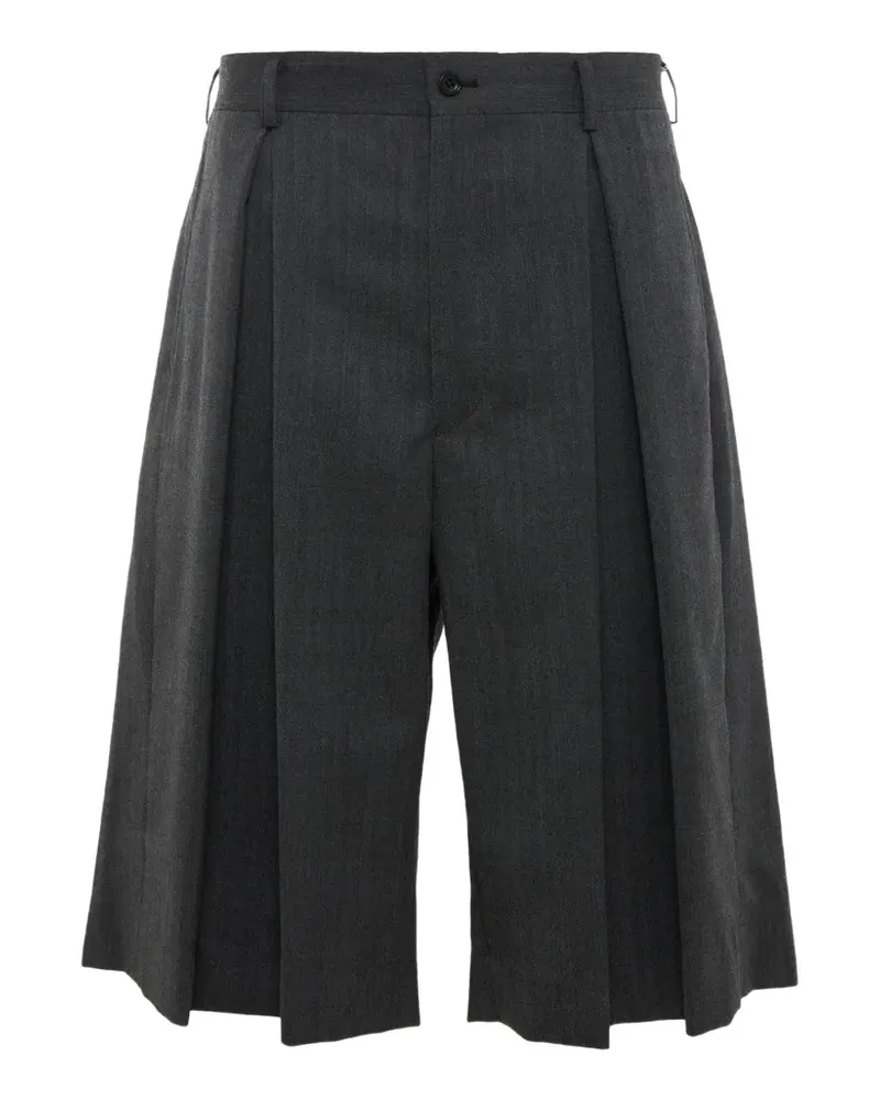 Comme des Garçons pleated wide-leg shorts - Grau Grau