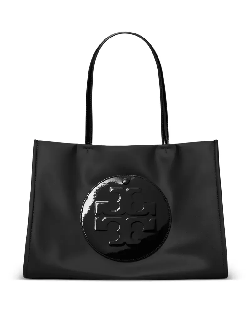 Tory Burch Kleine Ella Tote Bag mit Logo-Prägung - Schwarz Schwarz