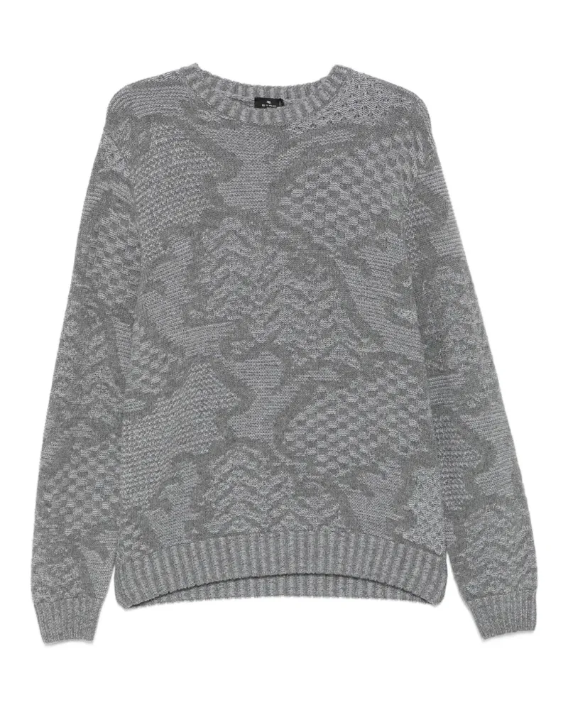 Etro jacquard-knit sweater - Grau Grau