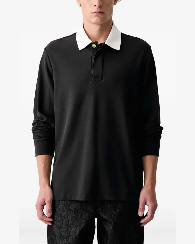 Rag & Bone piqué-weave rugby polo shirt - Schwarz Schwarz