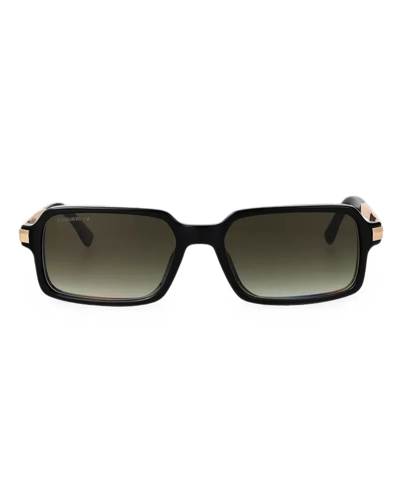 Dsquared2 Sonnenbrille mit eckigem Gestell - Schwarz Schwarz