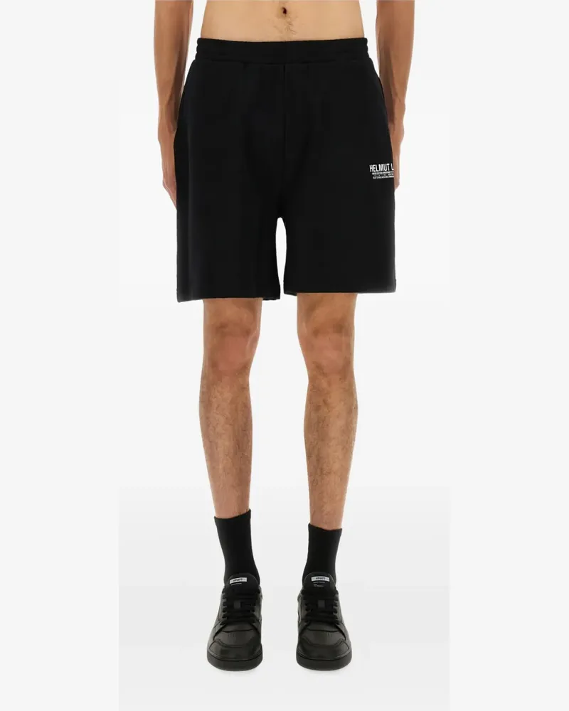 Helmut Lang Shorts mit Logo - Schwarz Schwarz