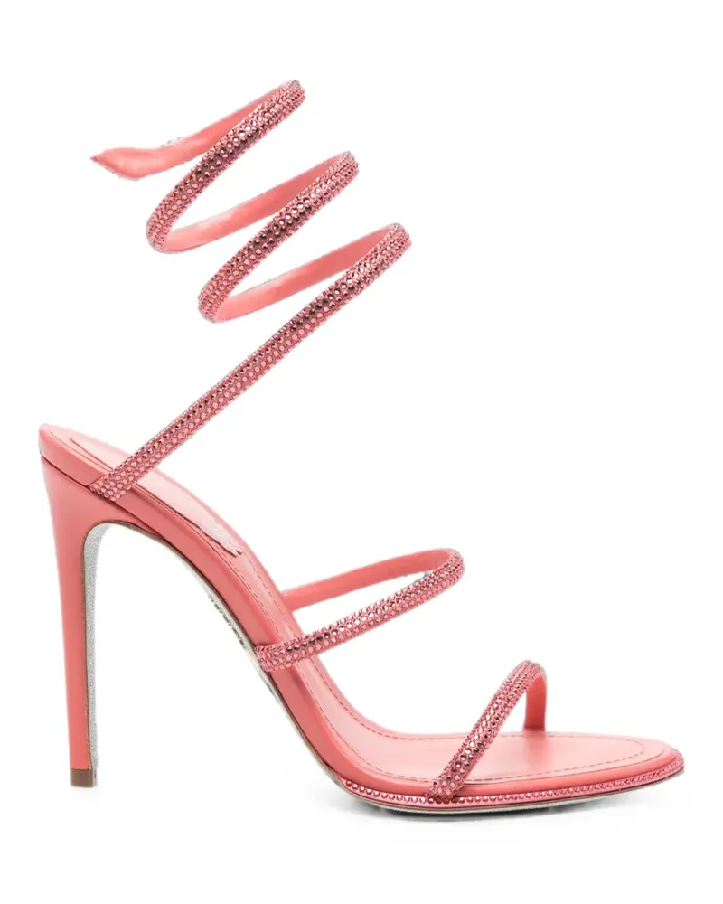 René Caovilla Cleo crystal-embellished sandals - Rosa Rosa