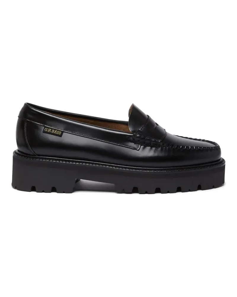 G.H. Bass & Co. Weejuns Super Penny-Loafer mit Profilsohle - Schwarz Schwarz