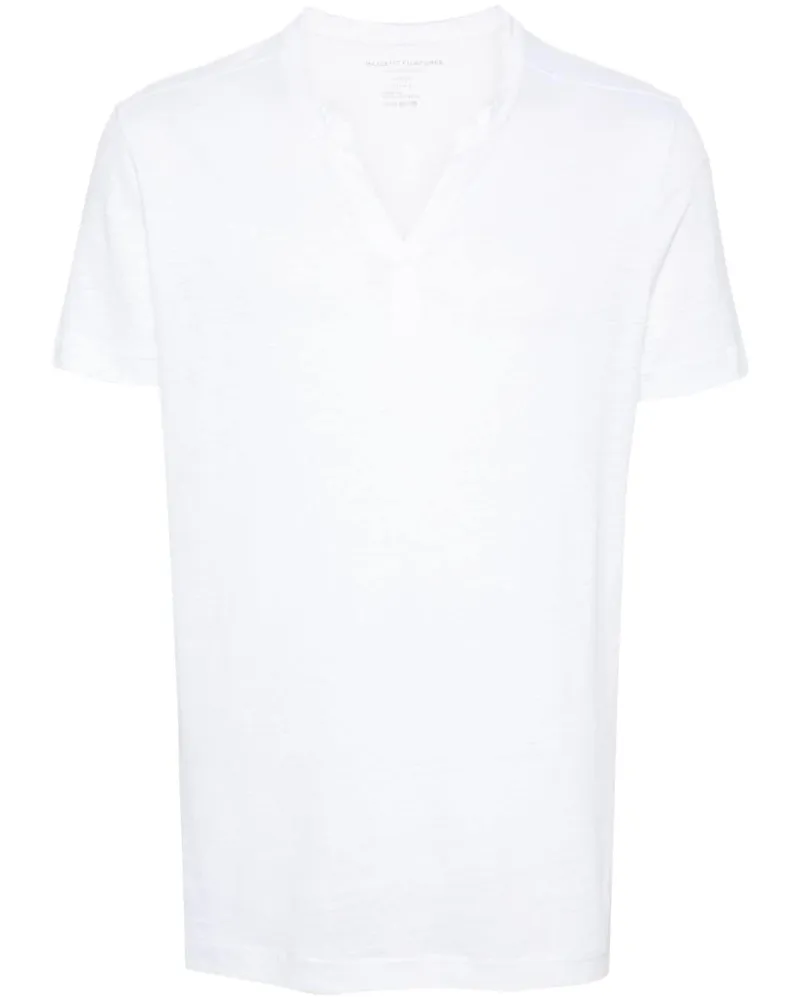 Majestic Meliertes T-Shirt Weiß