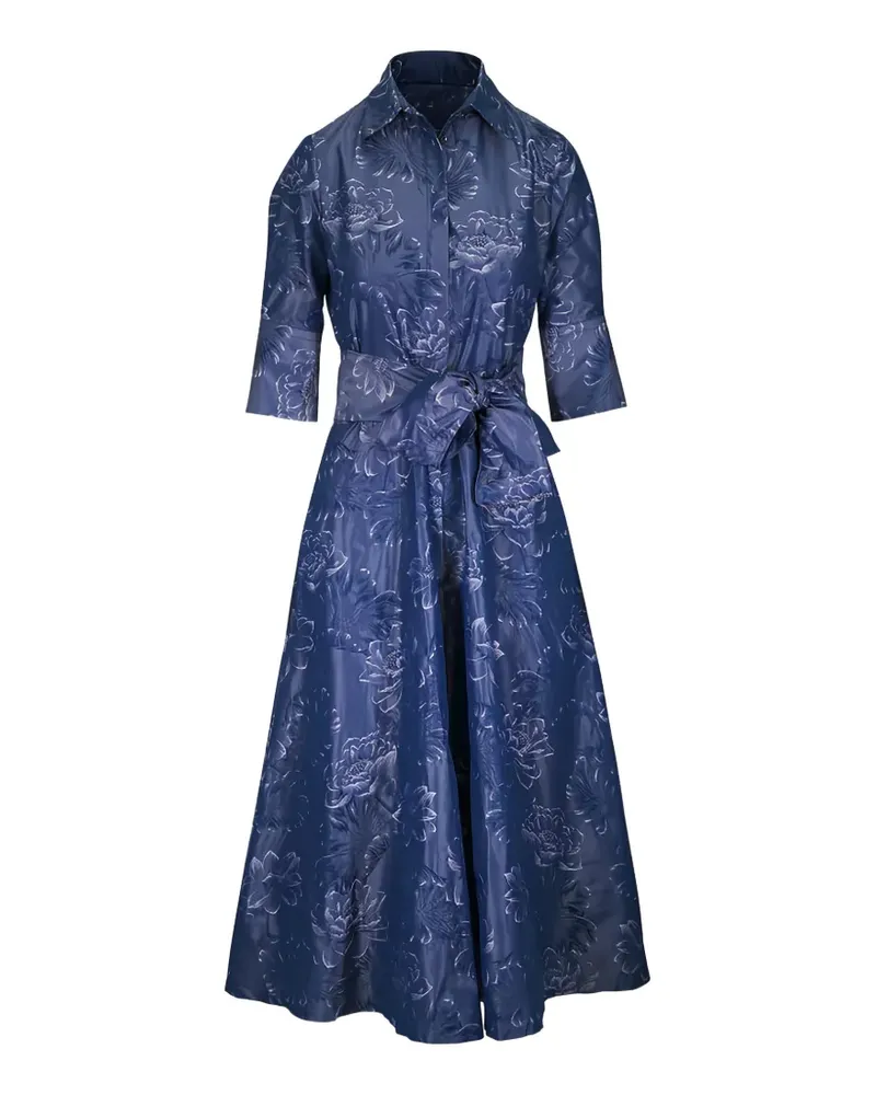 Sara Roka floral-pattern dress - Blau Blau