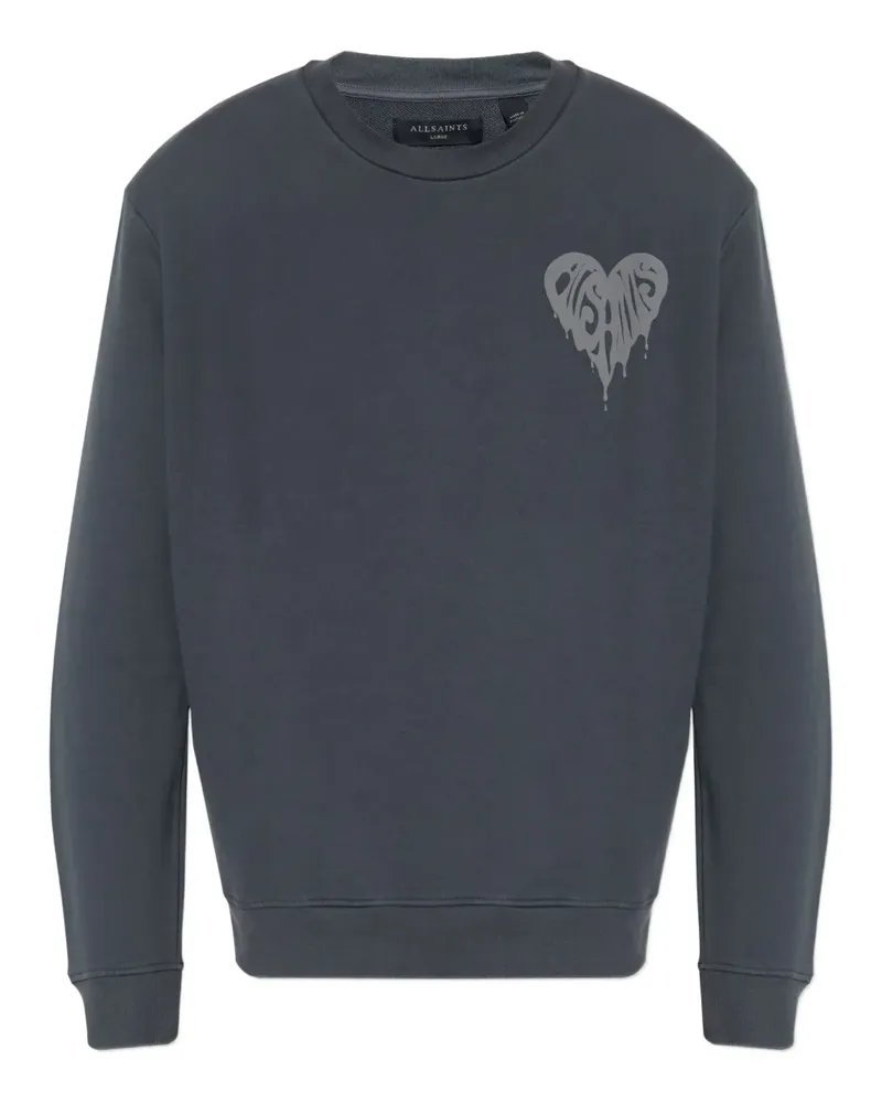AllSaints Sweatshirt mit Herz-Print - Schwarz Schwarz