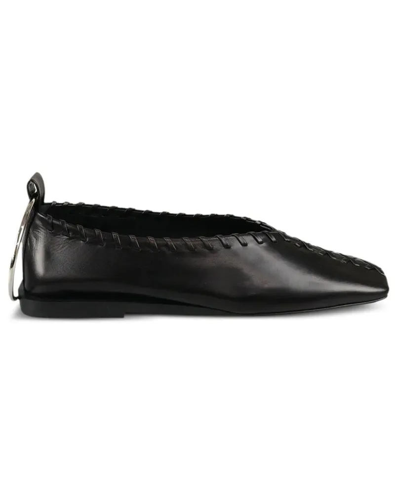 Jil Sander Klassische Ballerinas - Schwarz Schwarz