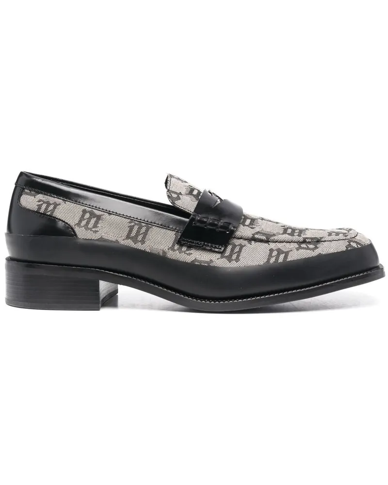 MISBHV Penny-Loafer mit Monogramm Grau