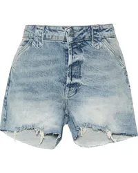 AllSaints Halbhohe Idaho Jeans-Shorts Blau