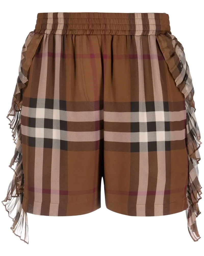 Burberry Karierte Shorts - Braun Braun