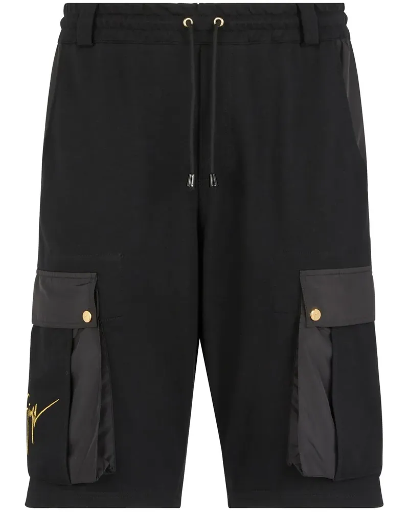 Giuseppe Zanotti Bermudas mit Kordelzug - Schwarz Schwarz