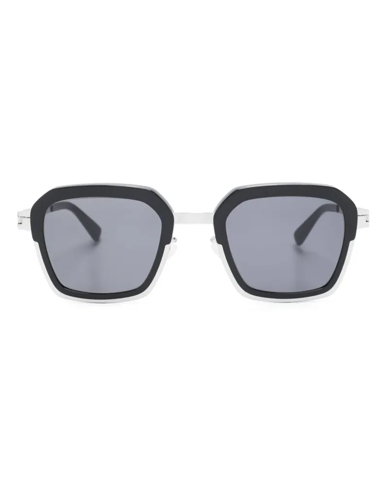 Mykita Misty 876 Sonnenbrille mit eckigem Gestell - Schwarz Schwarz
