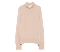 Rollkragenpullover aus Kaschmir - Nude