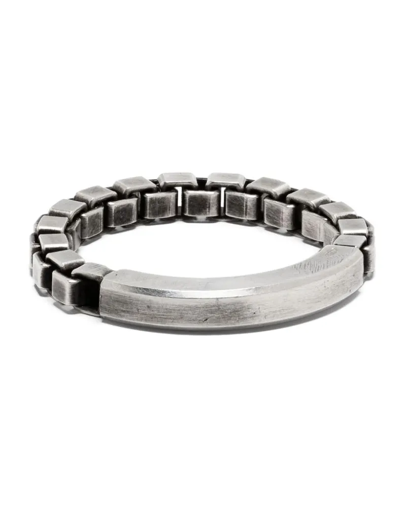 WERKSTATT:MÜNCHEN Venezianerketten-Ring mit oxidiertem Finish - Silber Silber