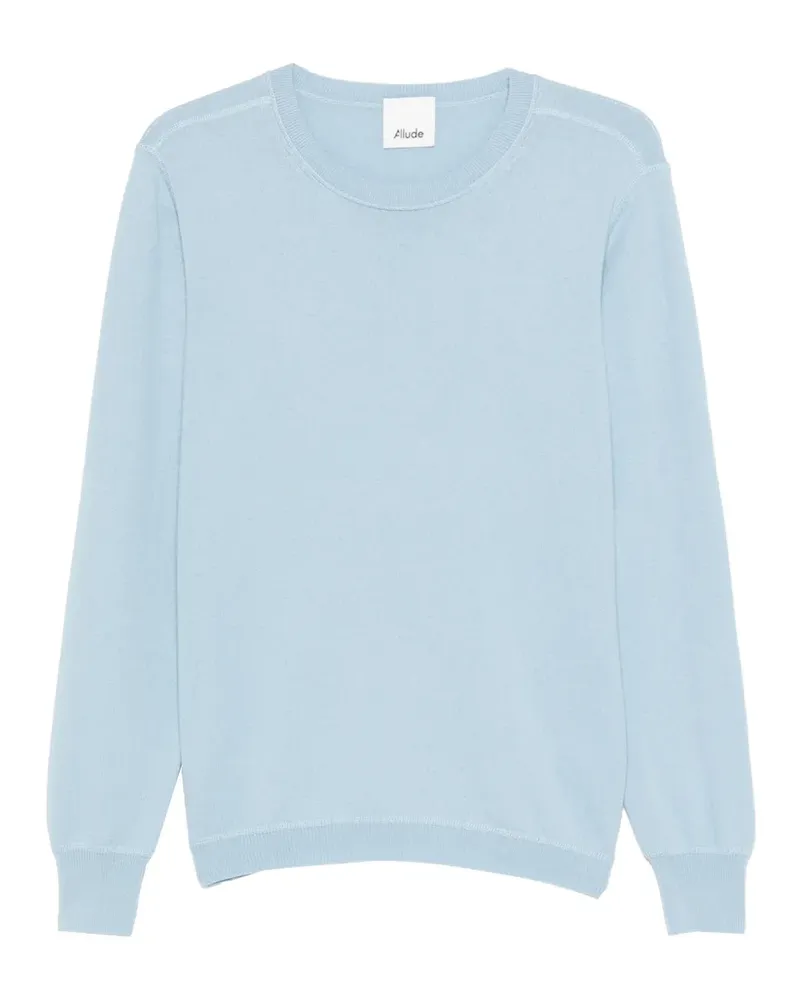 ALLUDE Pullover mit Rundhalsausschnitt - Blau Blau