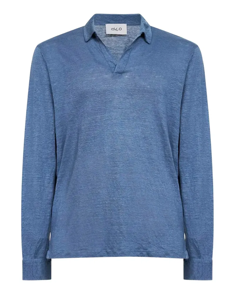 D4.0 long-sleeve T-shirt - Blau Blau