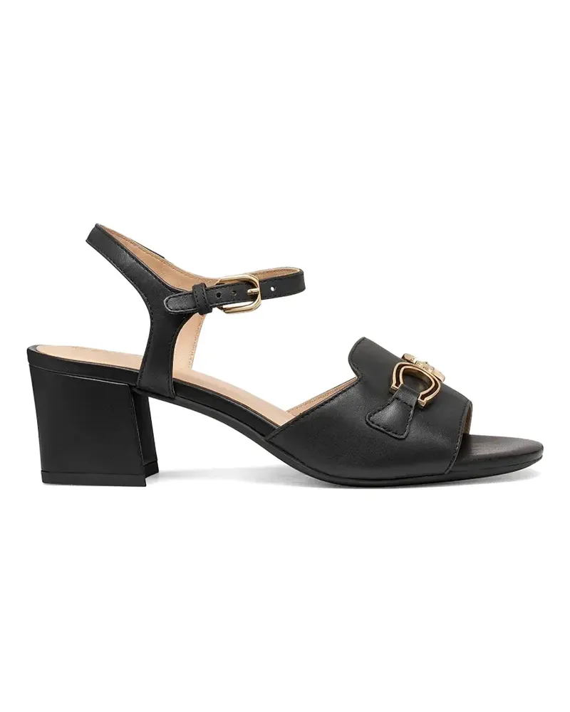 Geox 50 New Eraklia horsebit-detail buckle-fastening heeled sandals - Schwarz Schwarz