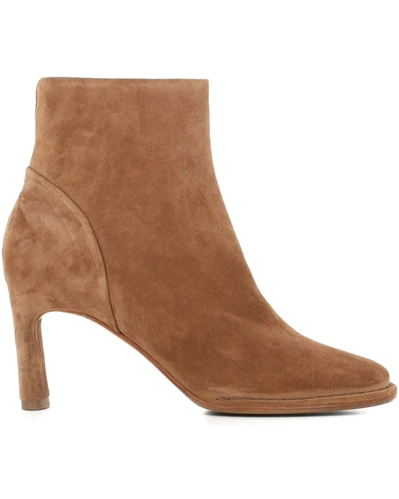 Roberto del Carlo Stiefel aus Wildleder 75mm - Braun Braun