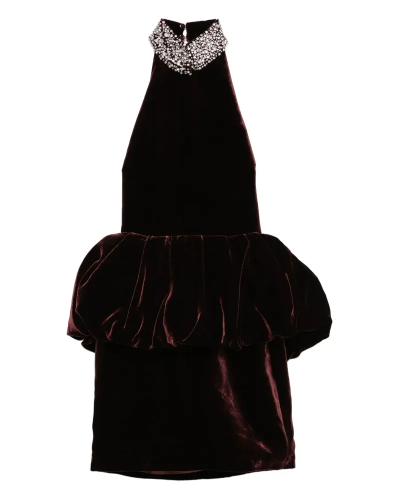 The New Arrivals Ilkyaz Ozel Hemingway Minikleid mit Schößchen - Rot Rot